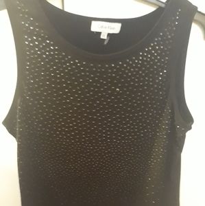 Calvin Klein Black Studded Tank! Very Flattering!